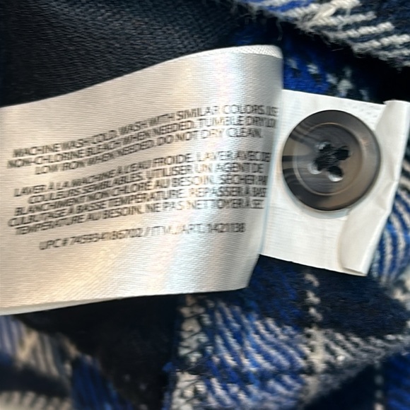 Orvis Blue Plaid Heavy Weight Cotton Flannel Shirt Men’s size XL - Picture 13 of 16